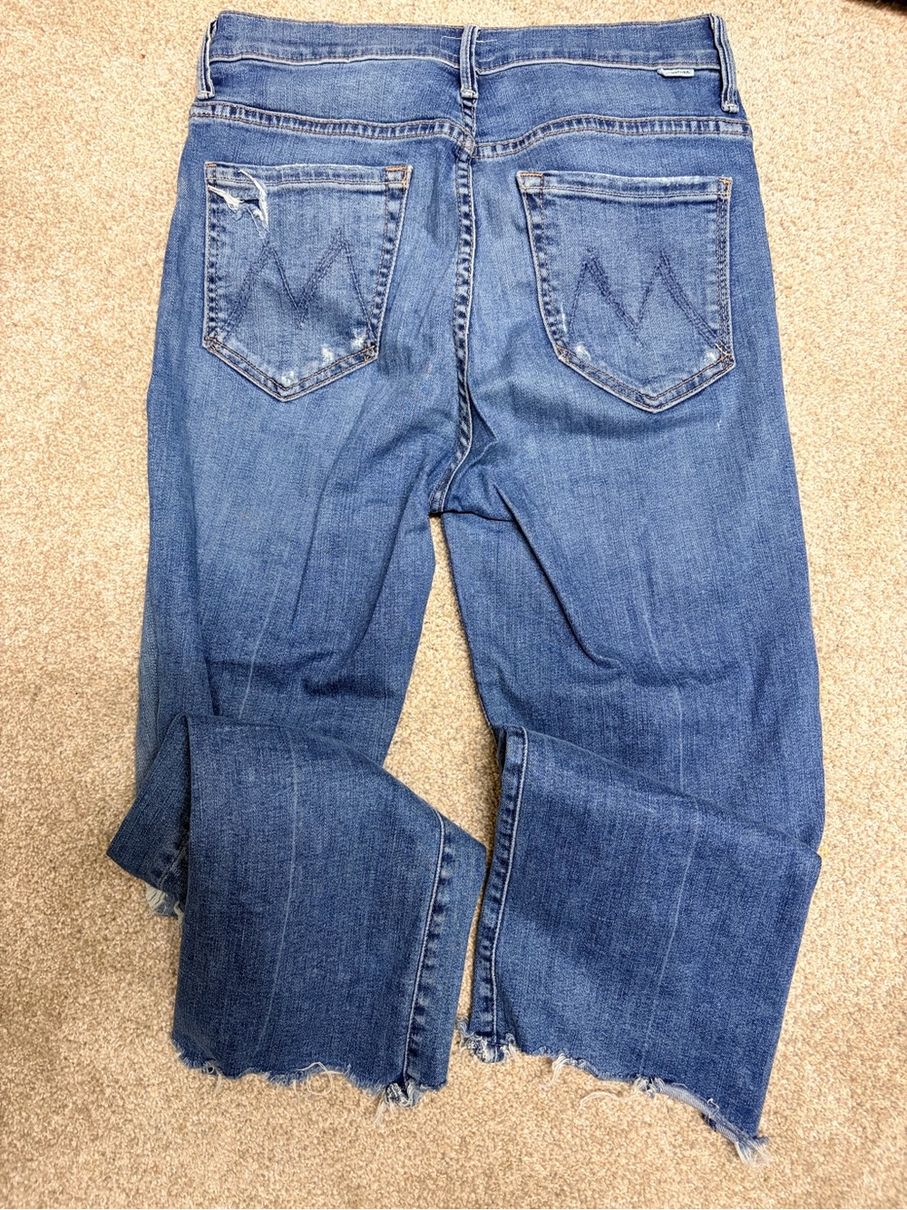 MOTHER Women’s Blue Denim Jeans - Classic Straight Leg